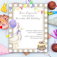 Goose Time Capsule 1st birthday gender neutral