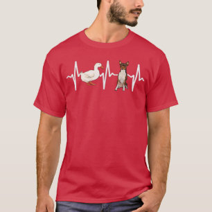 Goose Toy Fo Terrier Heartbeat Dog Lover T-Shirt