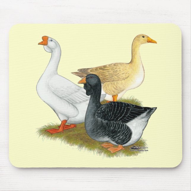 Goose Trio Mouse Pad (Front)
