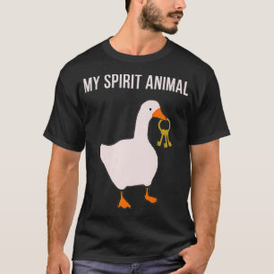 Goose Video Game Fan Funny Spirit Animal Quote Key T-Shirt