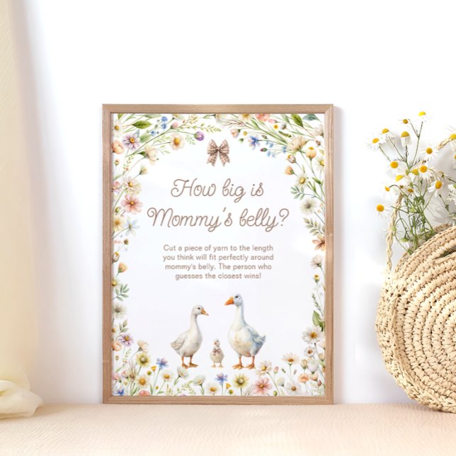 Goose Wildflower How Big is Mummy's Belly Poster (Creator Uploaded)