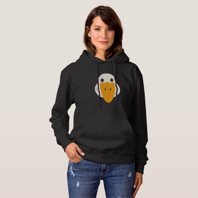 Goose With Pimples Women's Hoodie (Front Full)