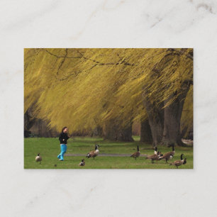 Goose Woman with Willows ATC Business Card