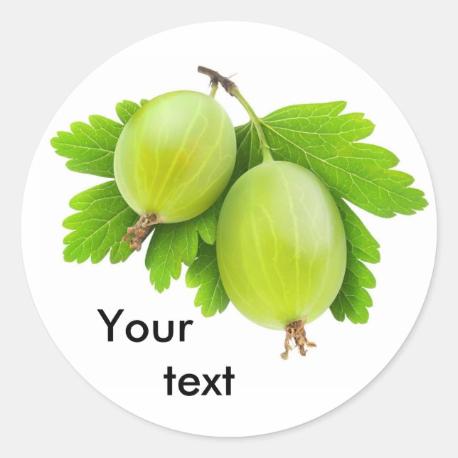 Gooseberries Classic Round Sticker (Front)