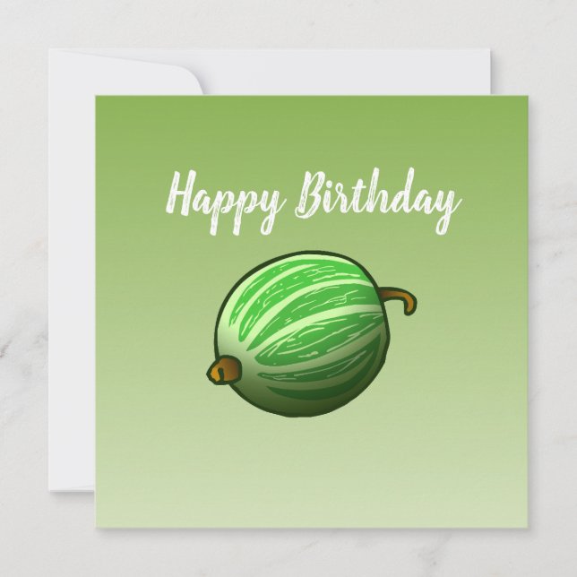 Gooseberry Birthday Card (Front)