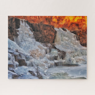 Gooseberry Falls Minnesota, Winter Jigsaw Puzzle