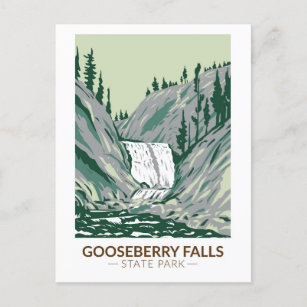 Gooseberry Falls State Park Minnesota Vintage Postcard
