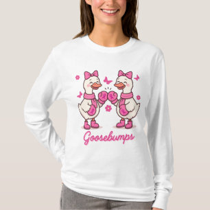 Goosebumps Breast Cancer Awareness Geese T-Shirt