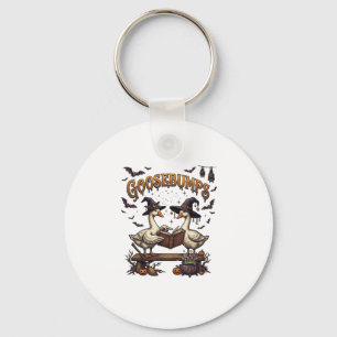 Goosebumps Halloween Geese Witch Hats Magic Book_1 Key Ring