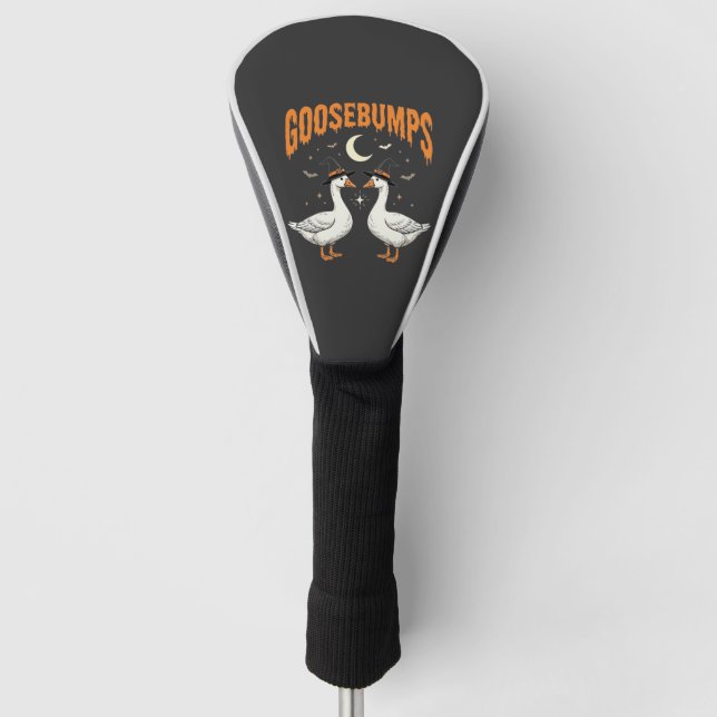 Goosebumps Halloween Witch Geese Vector Design Golf Head Cover (Front)