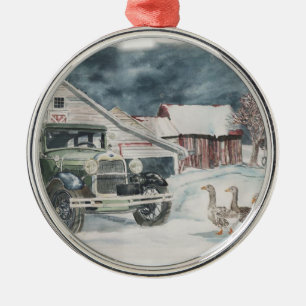 Goosed Again Metal Tree Decoration