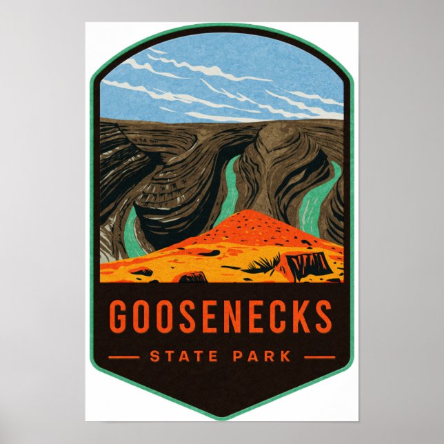 Goosenecks State Park Poster (Front)