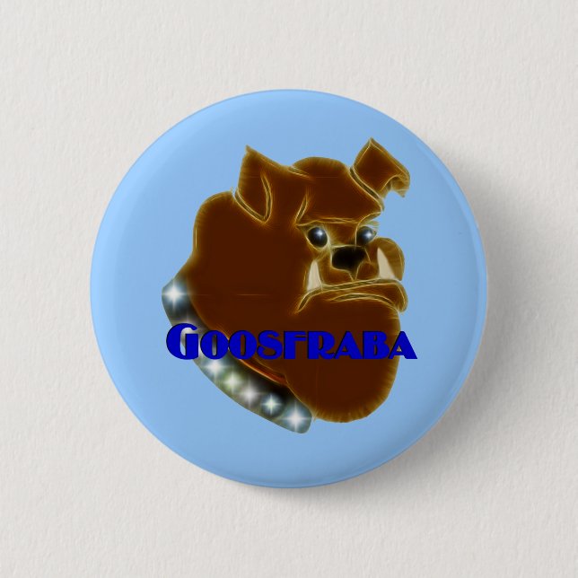 Goosfraba Bulldog 6 Cm Round Badge (Front)