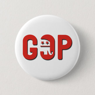 GOP 6 CM ROUND BADGE