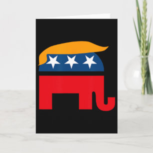 Gop Donald Trump Republican Elephant Shirt  Card