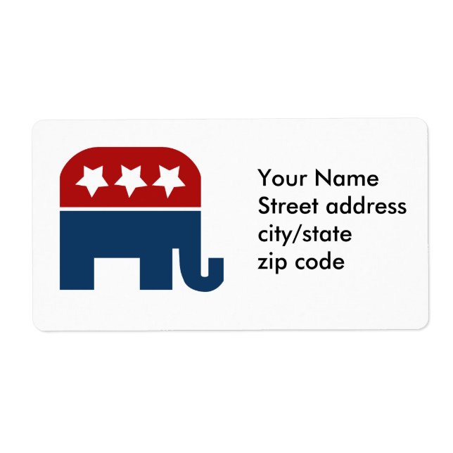 GOP elephant Logo republican design (Front)