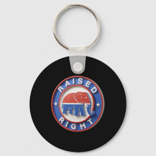 Gop Elephant Marches Proudly Raised Right Legacy  Key Ring