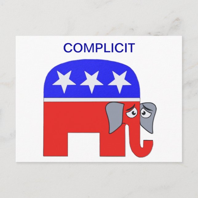 GOP Elephant Postcard (Front)