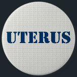 GOP Uterus Obsession- Pro-Democratic 6 Cm Round Badge<br><div class="desc">G O P uterus obsession pro-democratic pro-choice button . Fully customisable text.</div>