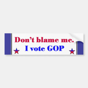 GOP Vote Bumper Sticker