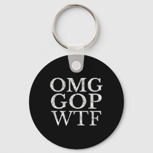 Gop Wtf Anti Trump Republican T Shirt  Key Ring