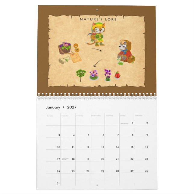 GoPets Crafting Calendar 2008 (Jan 2027)