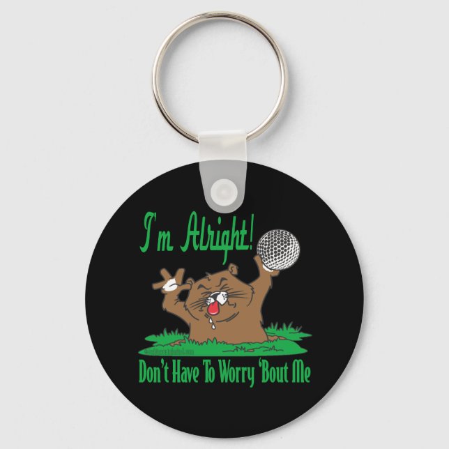 Gopher and the Golfball Key Ring (Front)