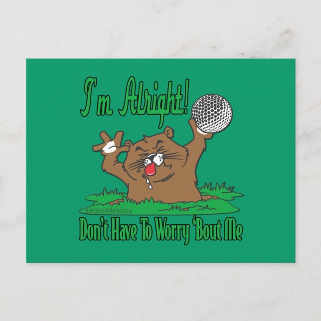 Gopher and the Golfball Postcard (Front)