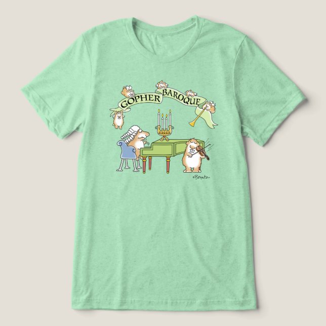 GOPHER BAROQUE by Sandra Boynton T-Shirt Tri-Blend Shirt (Design Front)