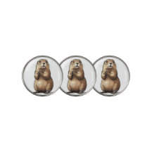 GOPHER GOLF BALL MARKERS--Set of Three