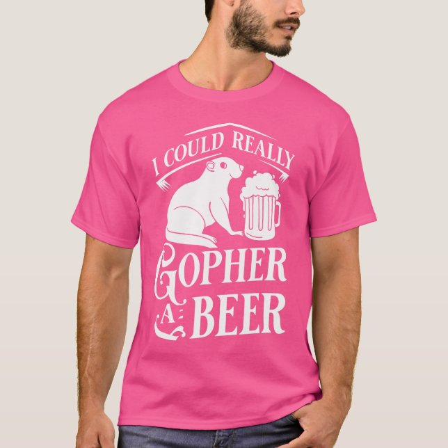 Gopher Hunting Funny Traps Killer T-Shirt (Front)