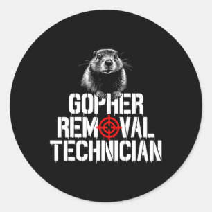 Gopher Hunting Trip Gopher Hunter Supplies Gopher Classic Round Sticker