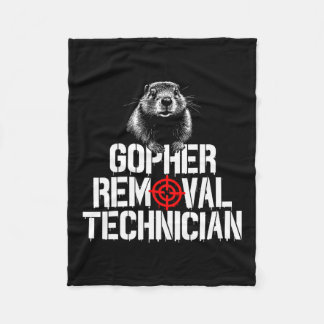 Gopher Hunting Trip Gopher Hunter Supplies Gopher Fleece Blanket