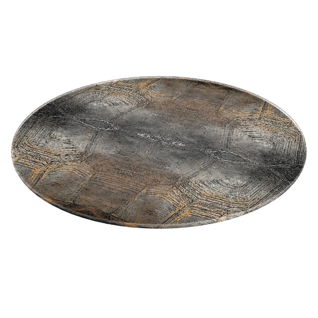 Gopher Tortoise Shell Pattern Cutting Board (Corner)