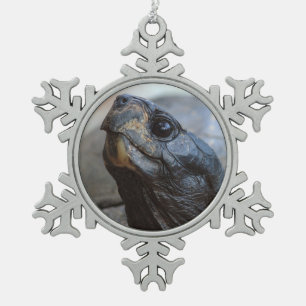 gopher tortoise snowflake pewter christmas ornament