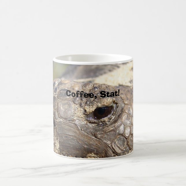 Gopher Turtle, Coffee, Stat! Coffee Mug (Center)