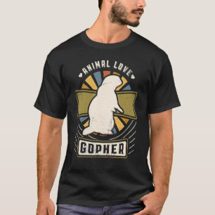 Gopher Vintage Classic Retro Animal T-Shirt