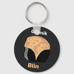 Gopnik Blin   Level Up Button Gold Key Ring