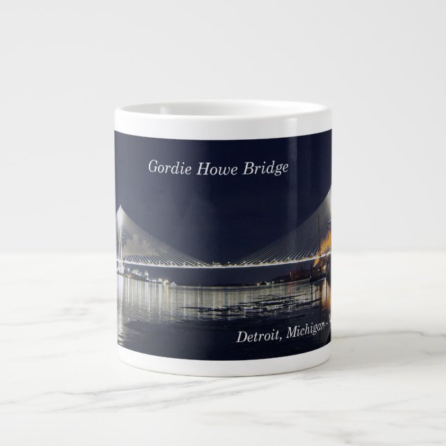 Gordie Howe Bridge Jumbo mug (Front)