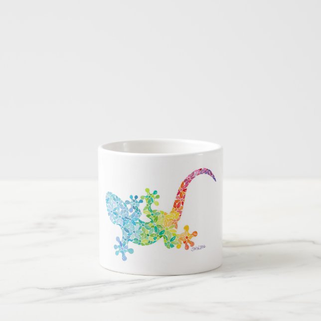 Gordie the Gecko Espresso cup (Front)