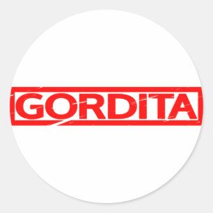 Gordita Stamp Classic Round Sticker