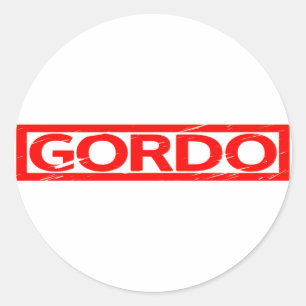 Gordo Stamp Classic Round Sticker