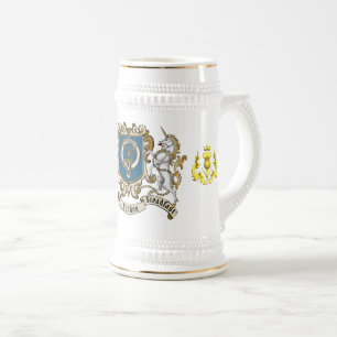 Gordon Clan Badge & Unicorn Beer Stein