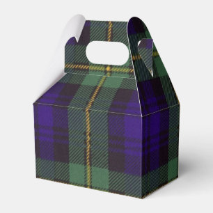 Gordon clan Plaid Scottish tartan Favour Box
