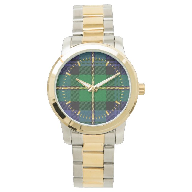 Gordon Clan Tartan Two-tone Watch (Front)