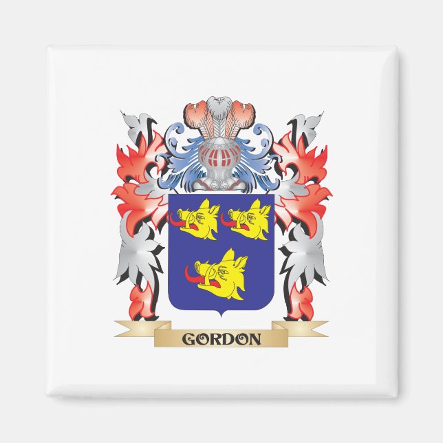 Gordon Coat of Arms - Family Crest Magnet (Front)