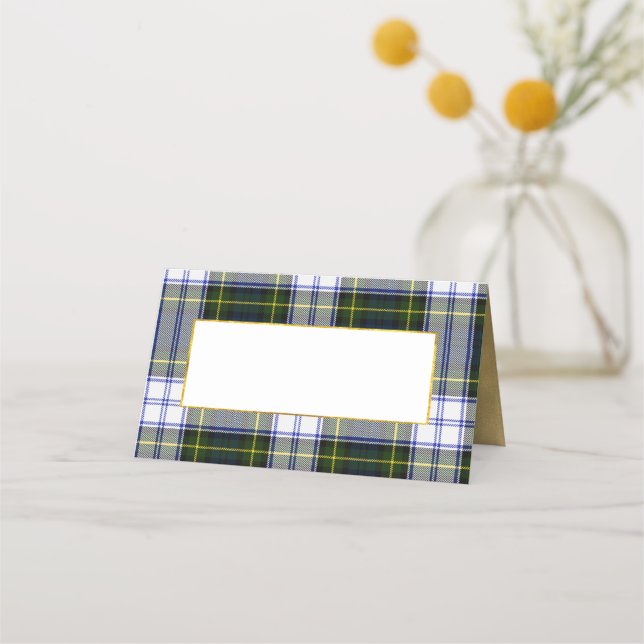 Gordon Dress Wedding Folded Place Card (Front)