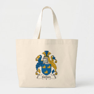 Gordon Family Crest Large Tote Bag
