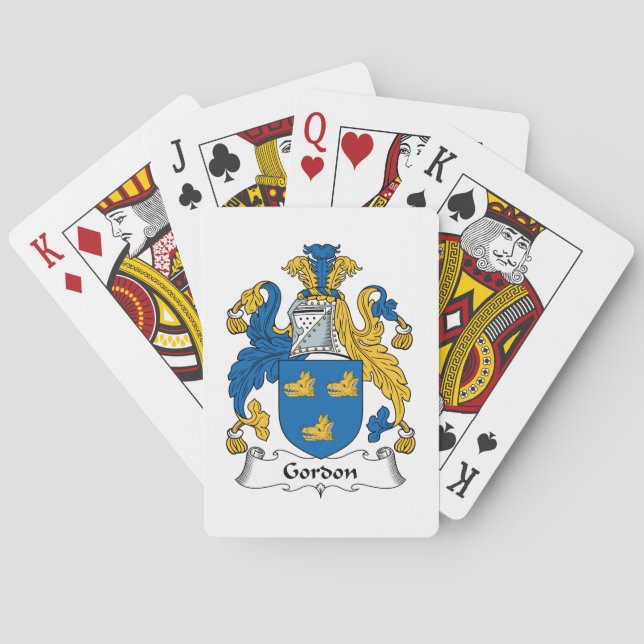 Gordon Family Crest Playing Cards (Back)