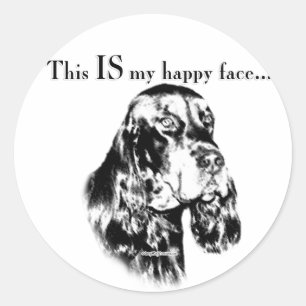 Gordon Happy Face Classic Round Sticker